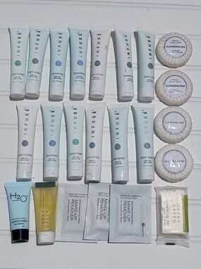 Lot of 23 Travel Toiletries Infuse Shampoo Conditioner Body Wash Soap Vacation